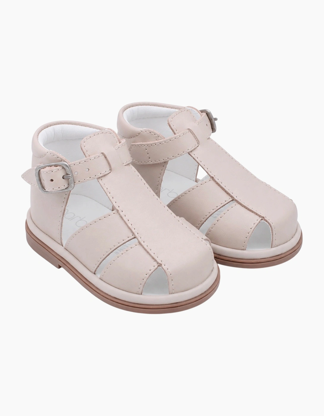 Nude Leather Guy Caged Sandals, 4 of 3