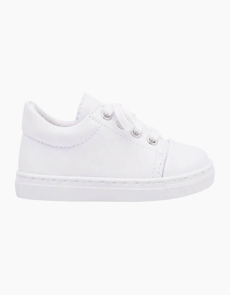 White Leather Santiago Trainers