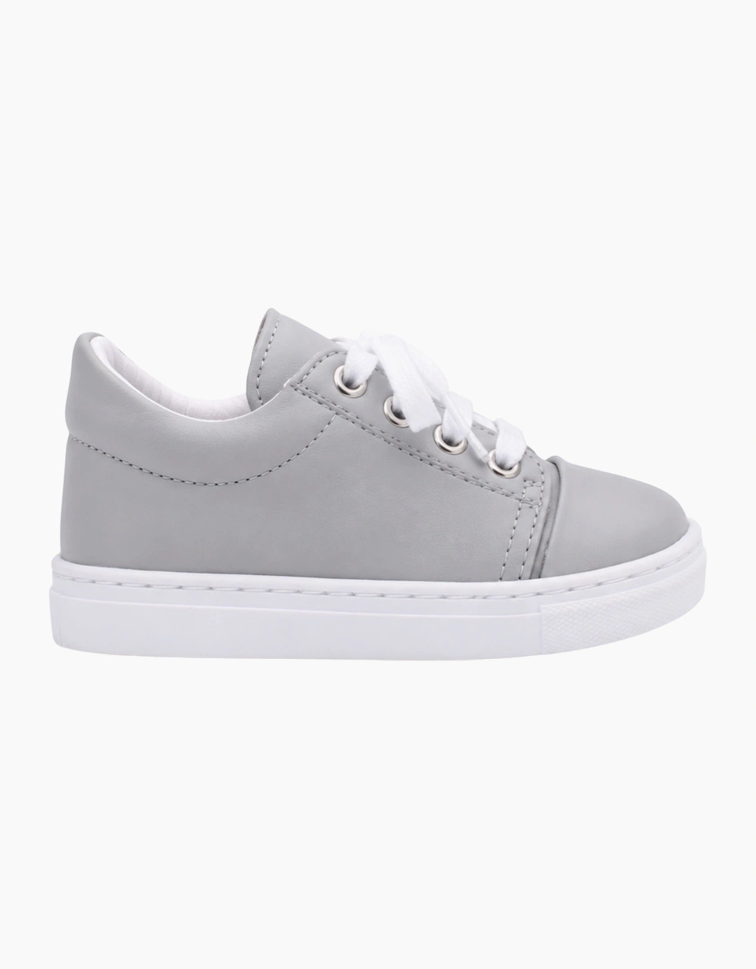 Light Grey Leather Santiago Trainers