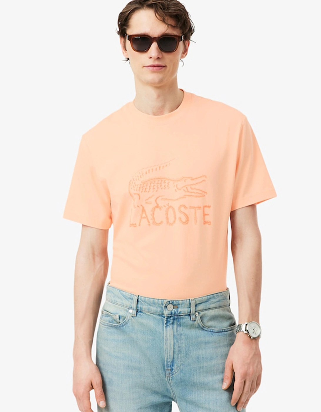 Lacoste Printed Logo Cotton T-Shirt, 2 of 1