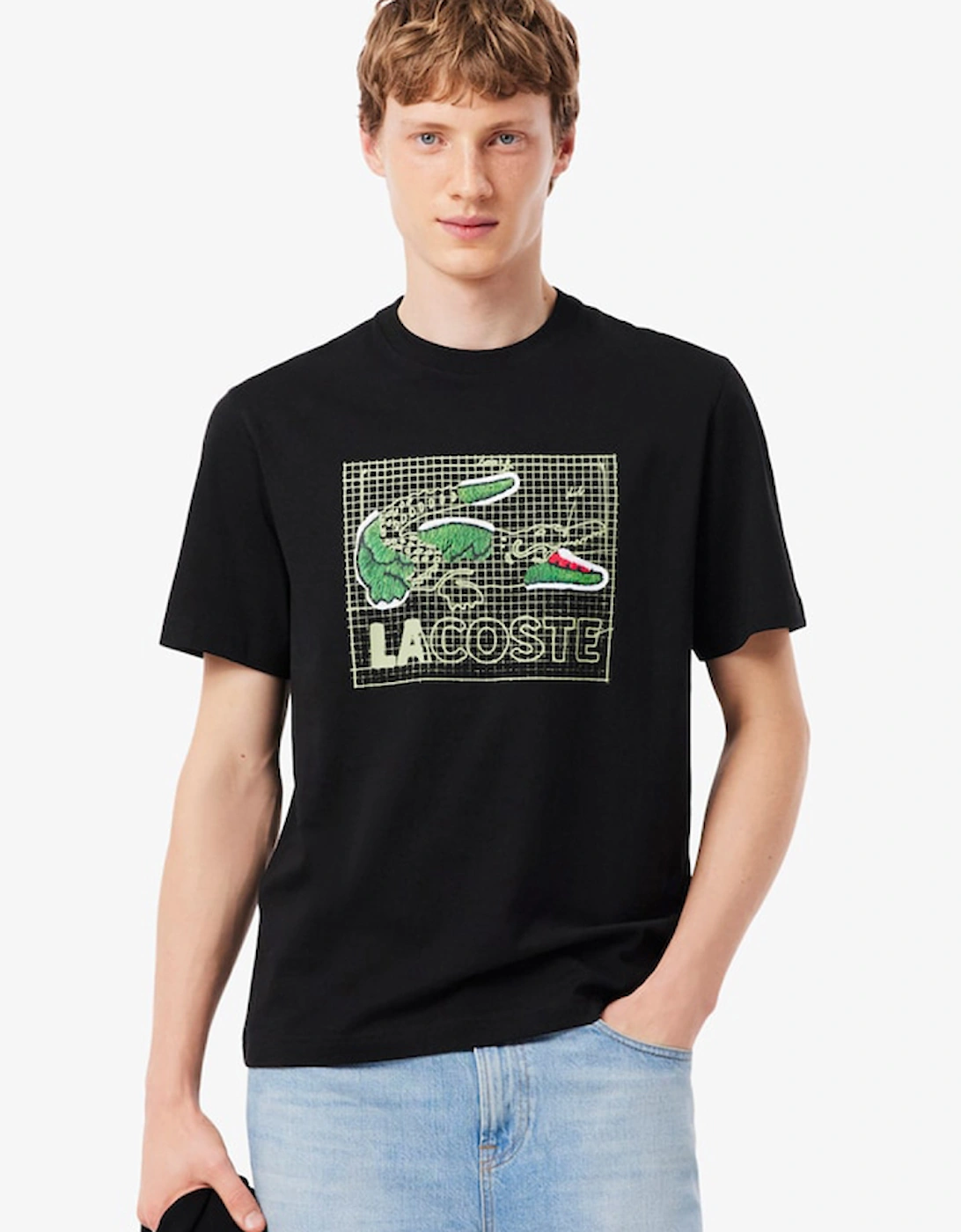 Lacoste Printed Cotton T-Shirt