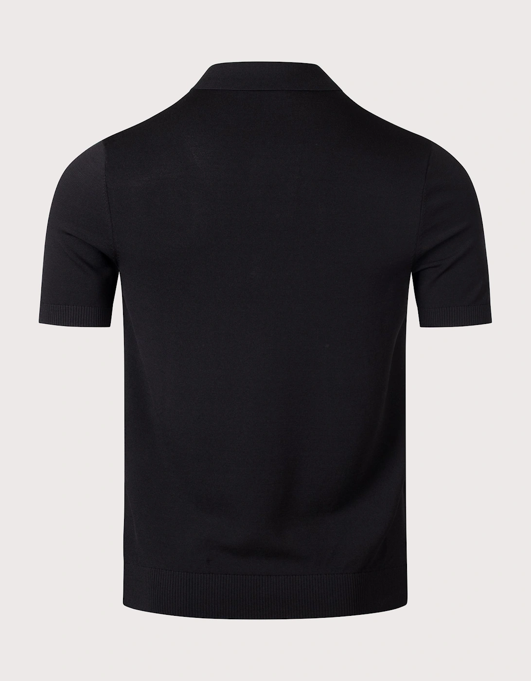 Cable Knitted Polo Shirt