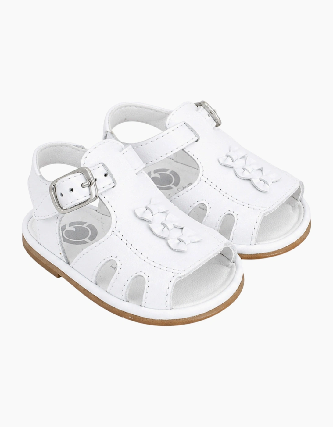 Serena White Leather Sandals, 4 of 3