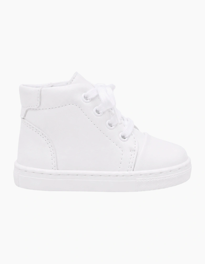 Blue Leather Danilo Hi-Top Trainers (New Sole)