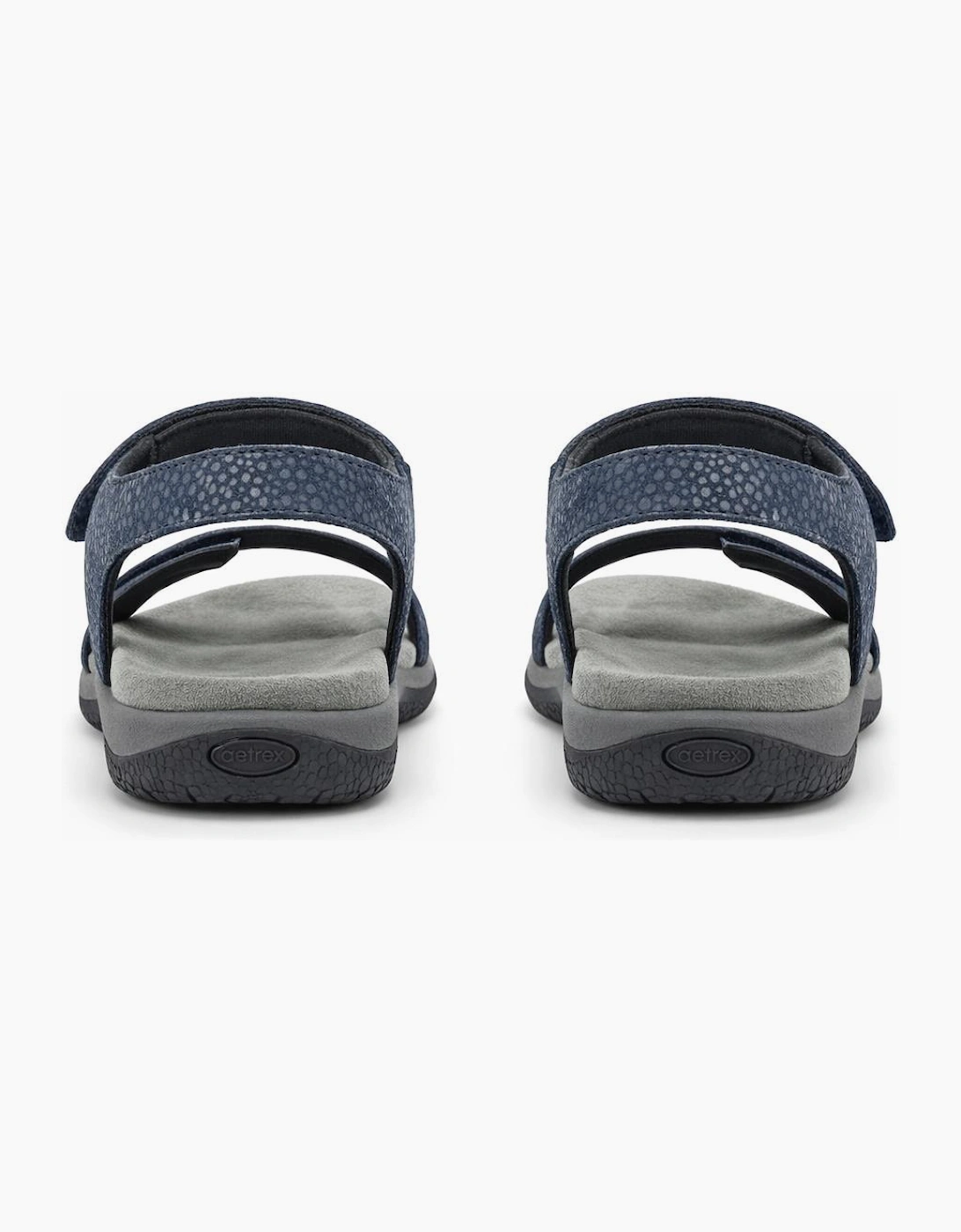Mod Comfys GISELLE Womens Ankle Strap Sandals Navy