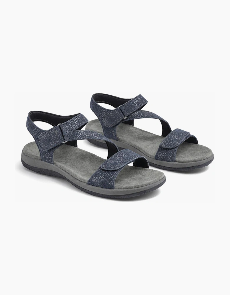 Mod Comfys GISELLE Womens Ankle Strap Sandals Navy