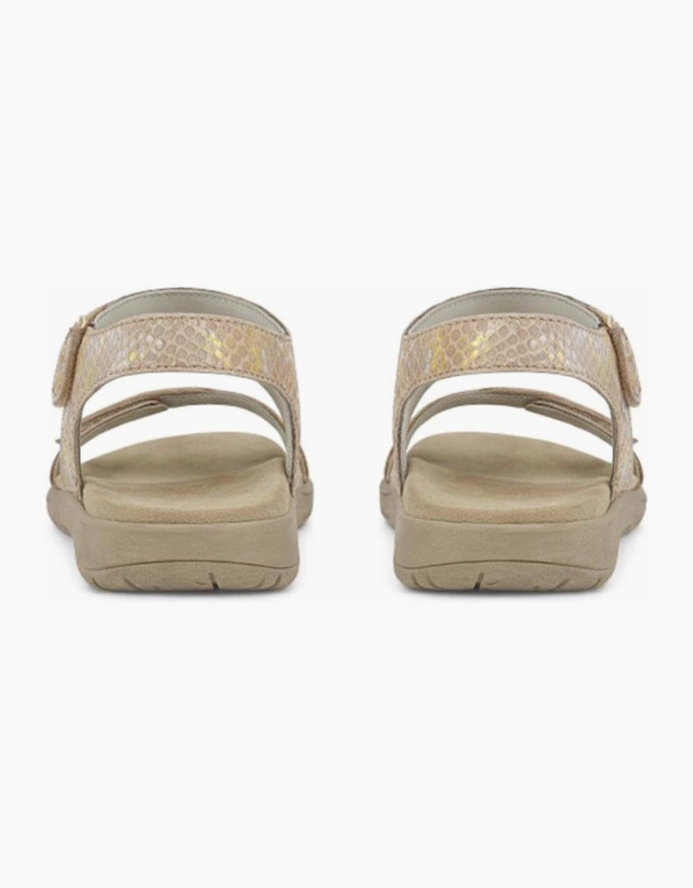 Mod Comfys GISELLE Womens Ankle Strap Sandals Beige