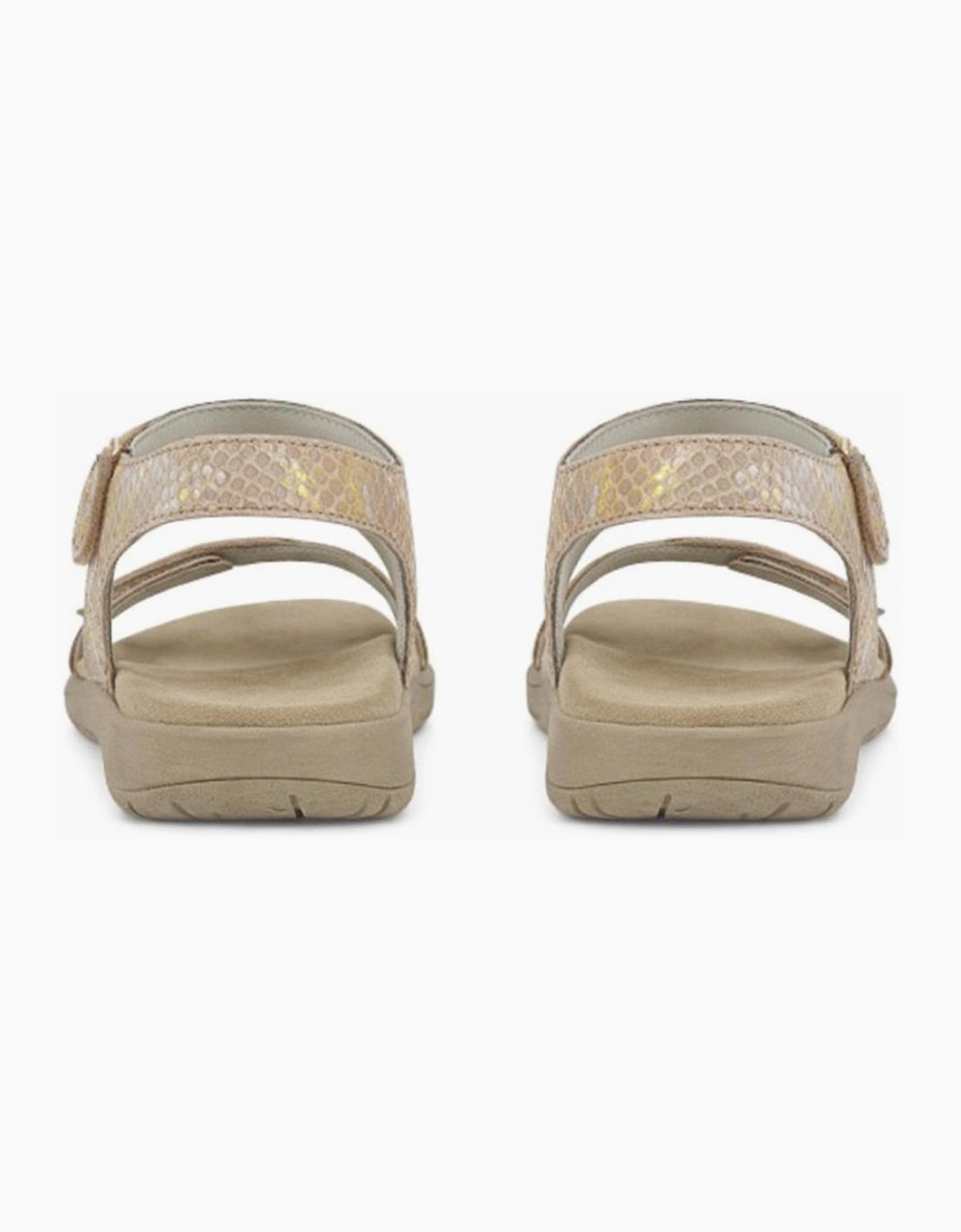 Mod Comfys GISELLE Womens Ankle Strap Sandals Beige