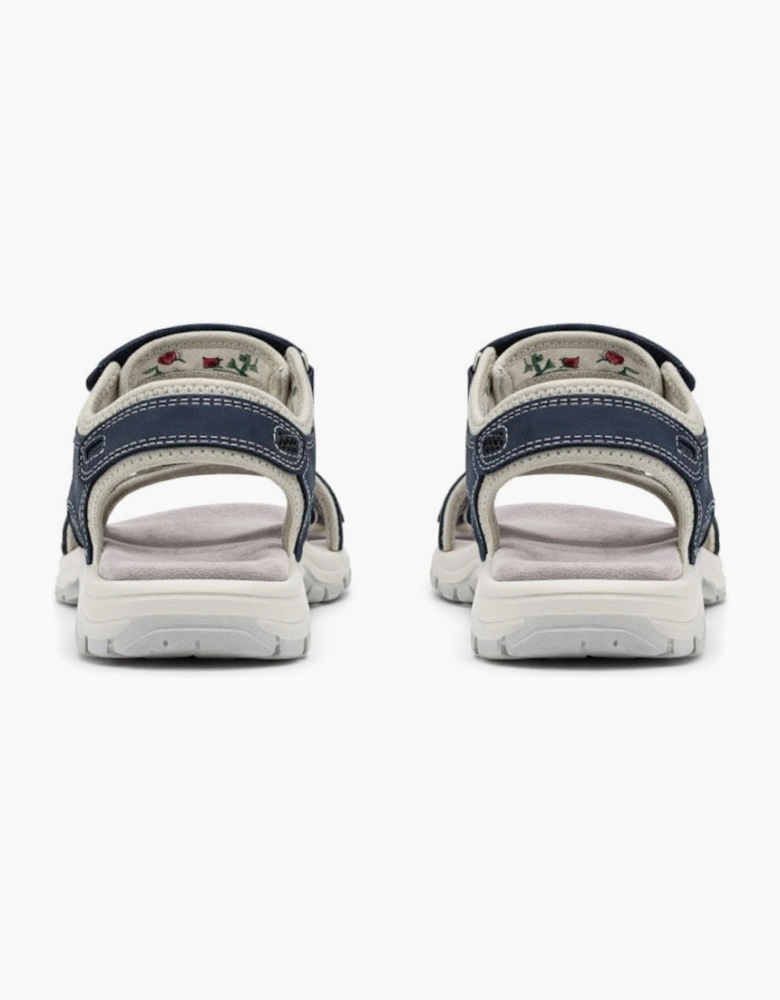 Mod Comfys JESS Womens Ankle Strap Sandals Denim Blue