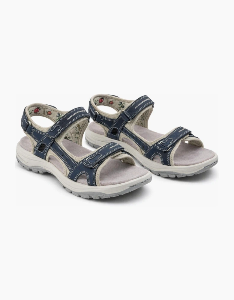 Mod Comfys JESS Womens Ankle Strap Sandals Denim Blue