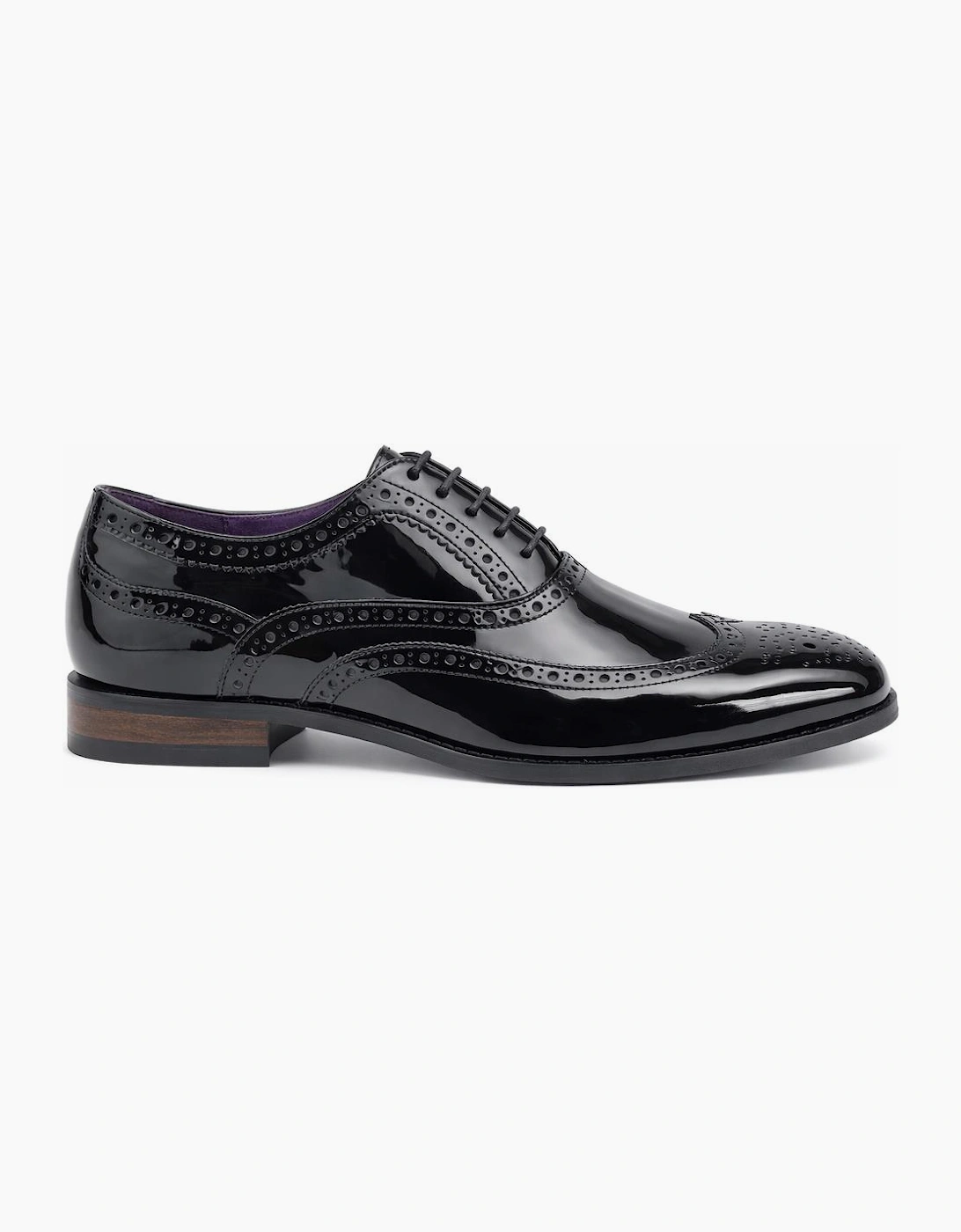 Goor M018 Mens Brogue Shoes Black, 7 of 6