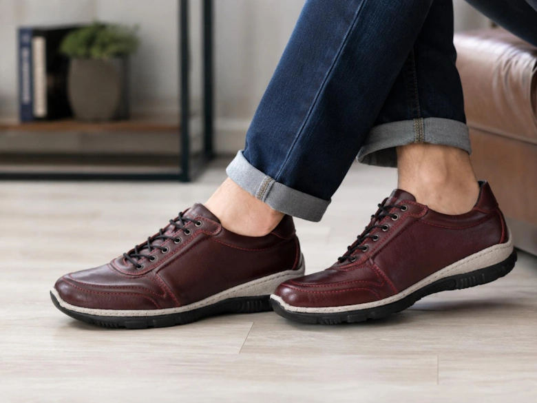 Mod Comfys GRACE Womens Casual Shoes Burgundy