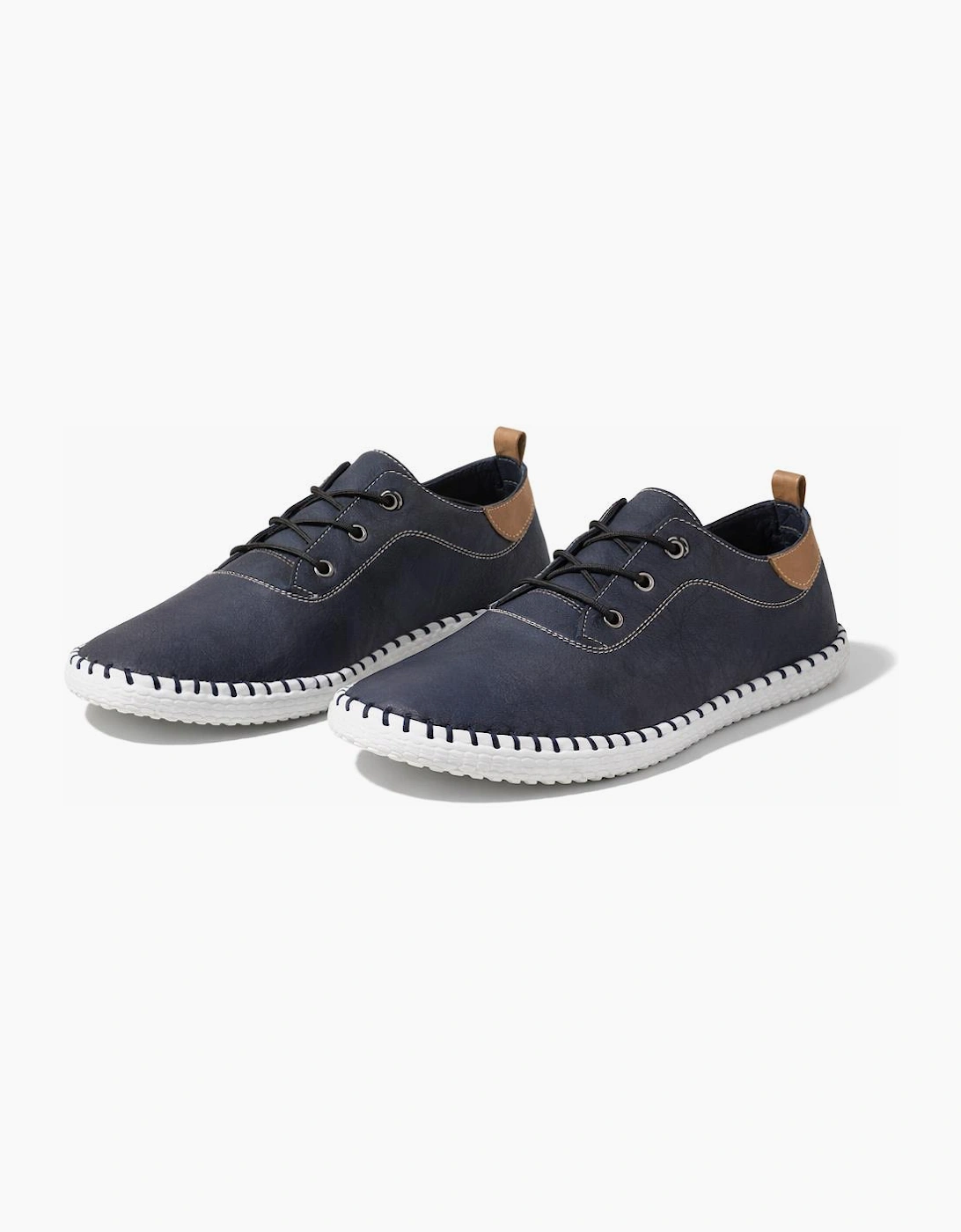 Mod Comfys GWEN Womens Casual Shoes Navy Blue