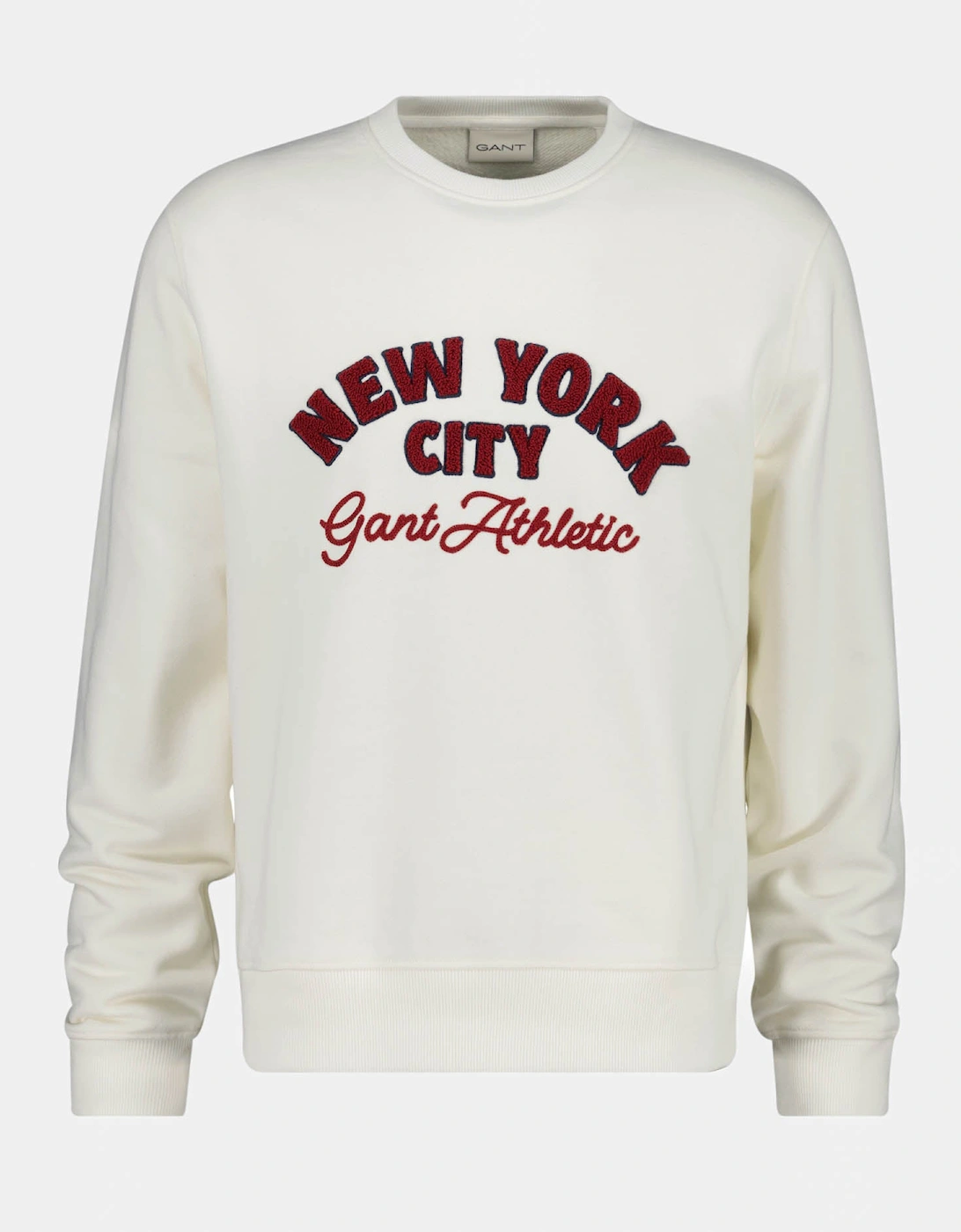 GANT Mens NYC Graphic Crew Neck Sweatshirt - 130 Cream