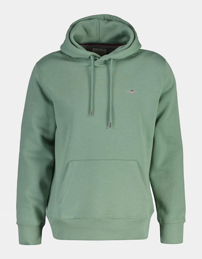 GANT Mens Regular Fit Shield Logo Pullover Hoodie - 308 Surplus Mint