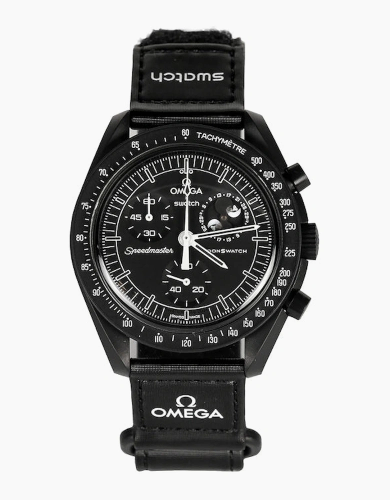 SWATCH X OMEGA MISSION TO MOONPHASE SNOOPY BLACK