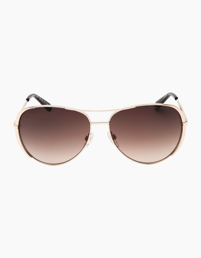 Marc Jacobs Brown SF Lens Gold Sunglasses