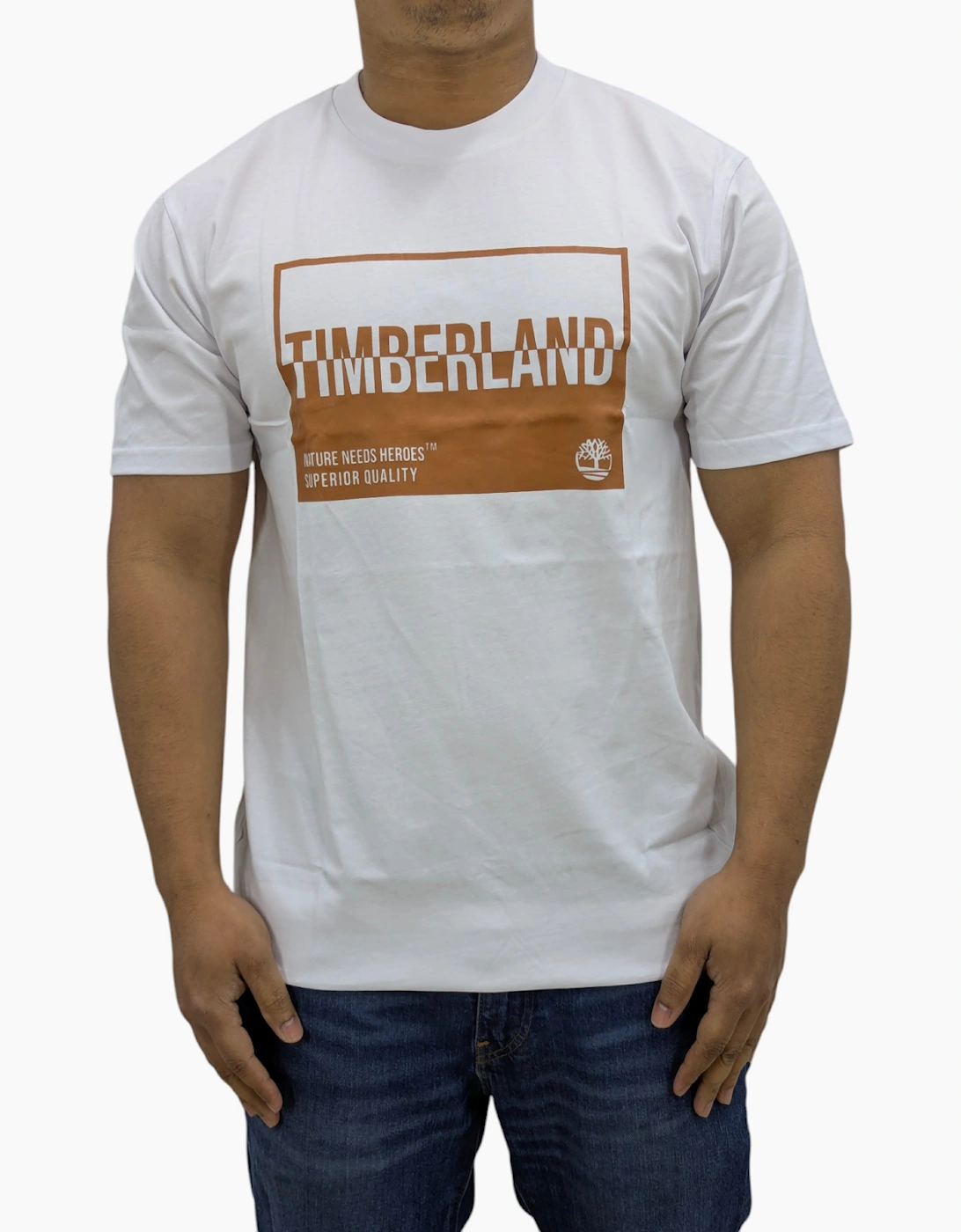 Timberland Mens T Shirts Print Logo Crew Neck Pullover Short Sleeve Cotton New, 7 of 6