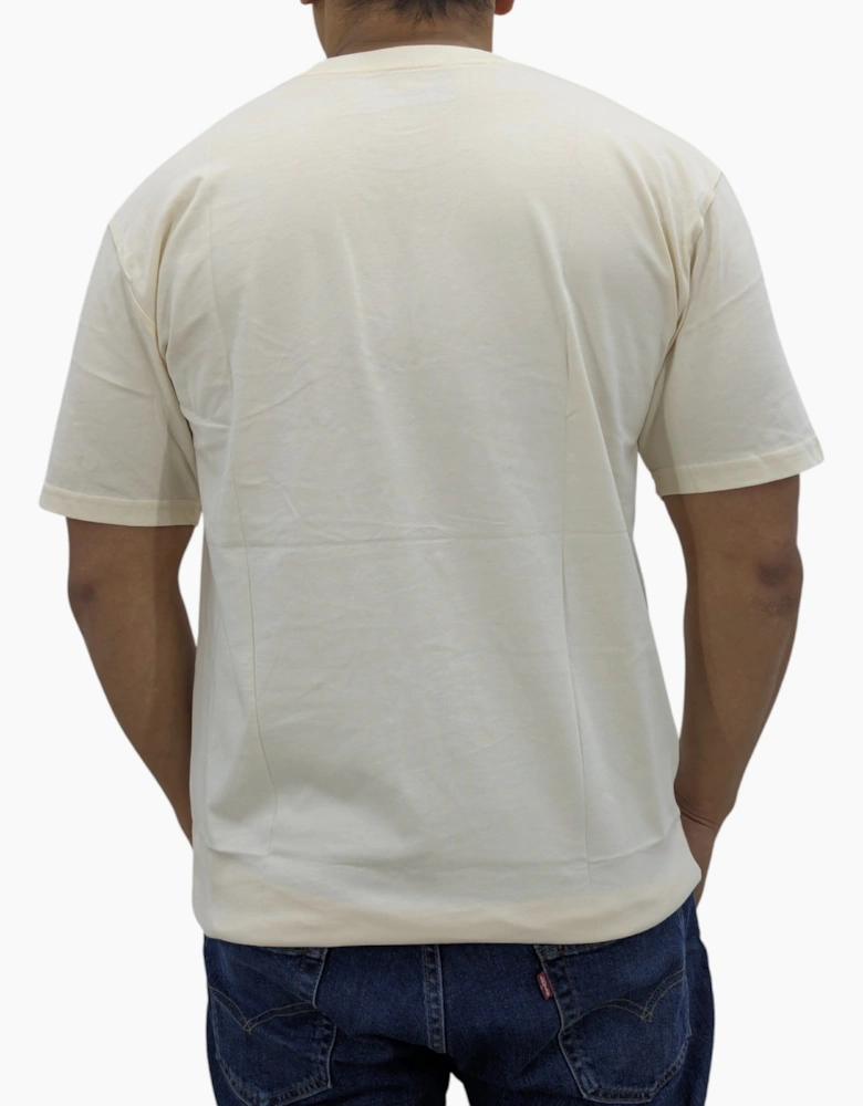 Timberland Mens T Shirts Print Logo Crew Neck Pullover Short Sleeve Cotton New