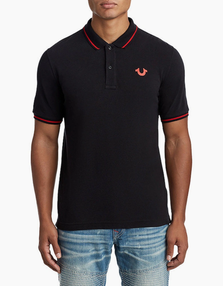 True Religion Mens Casual Polo T Shirt Short Sleeve Cotton Tee Classic Golf