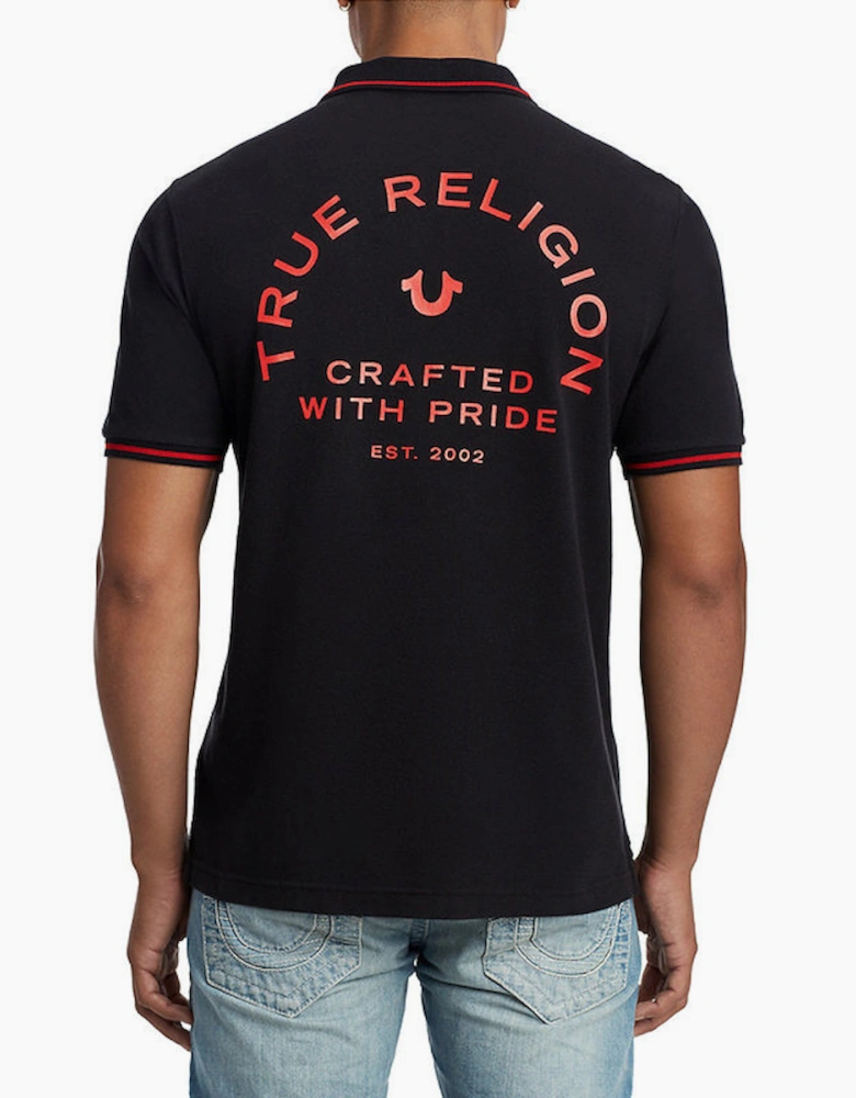 True Religion Mens Casual Polo T Shirt Short Sleeve Cotton Tee Classic Golf