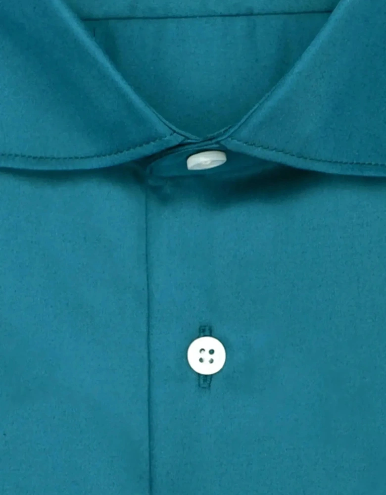 Regular Fit Easy Iron New Kent Business Shirt Dark Teal