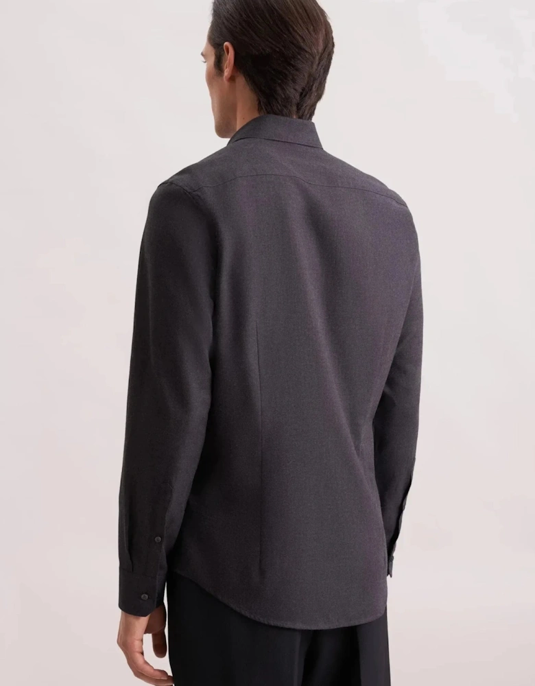 Slim Fit New Kent Flannel Shirt Grey