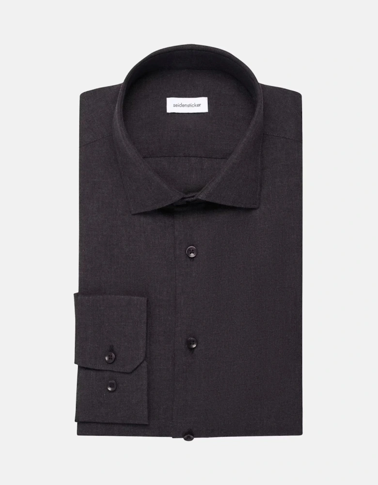Slim Fit New Kent Flannel Shirt Grey