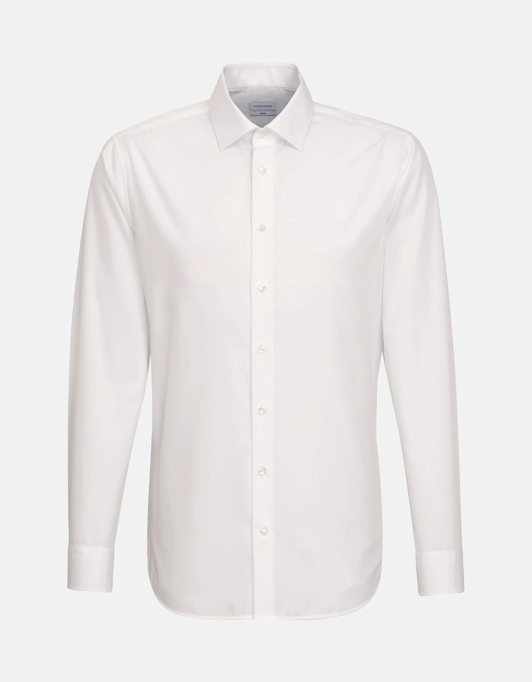 Shaped Fit No Iron Kent Collar Business Shirt White