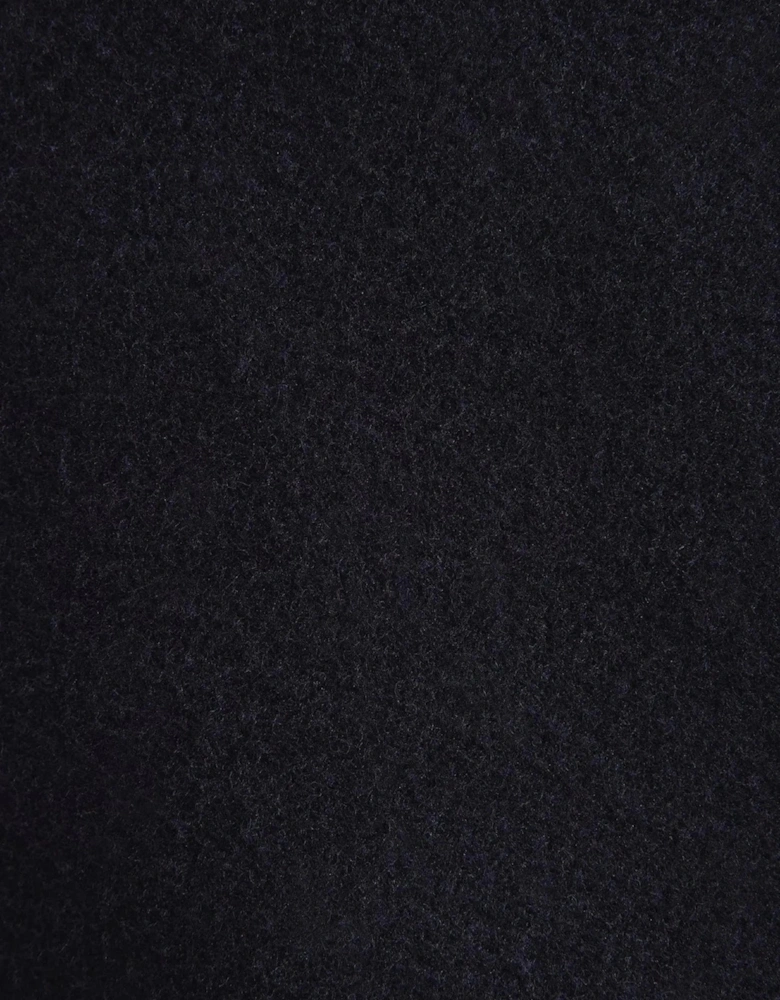 Regular Fit Wool Mix Casual Overshirt Dark Blue
