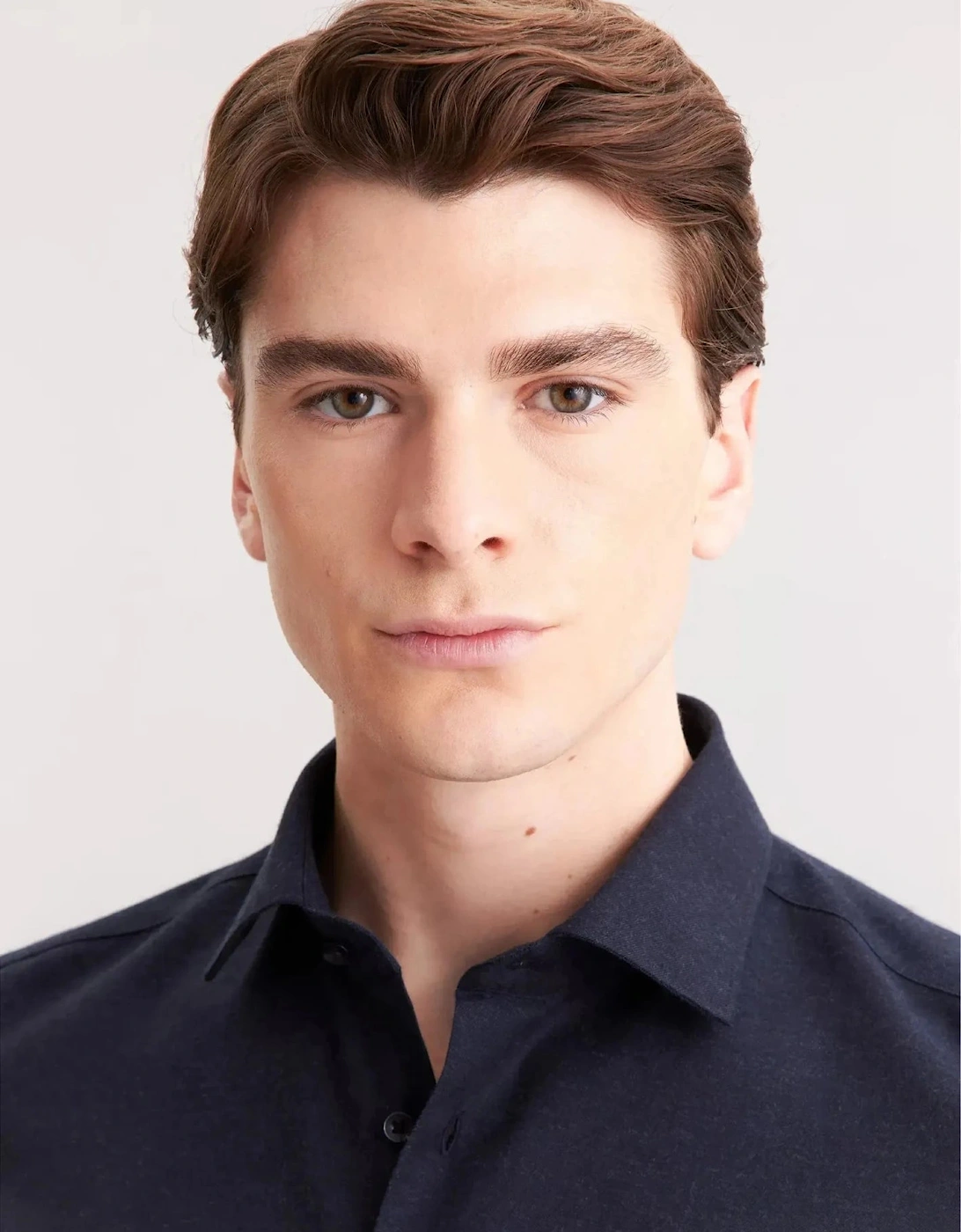 Slim Fit New Kent Flannel Shirt Dark Blue