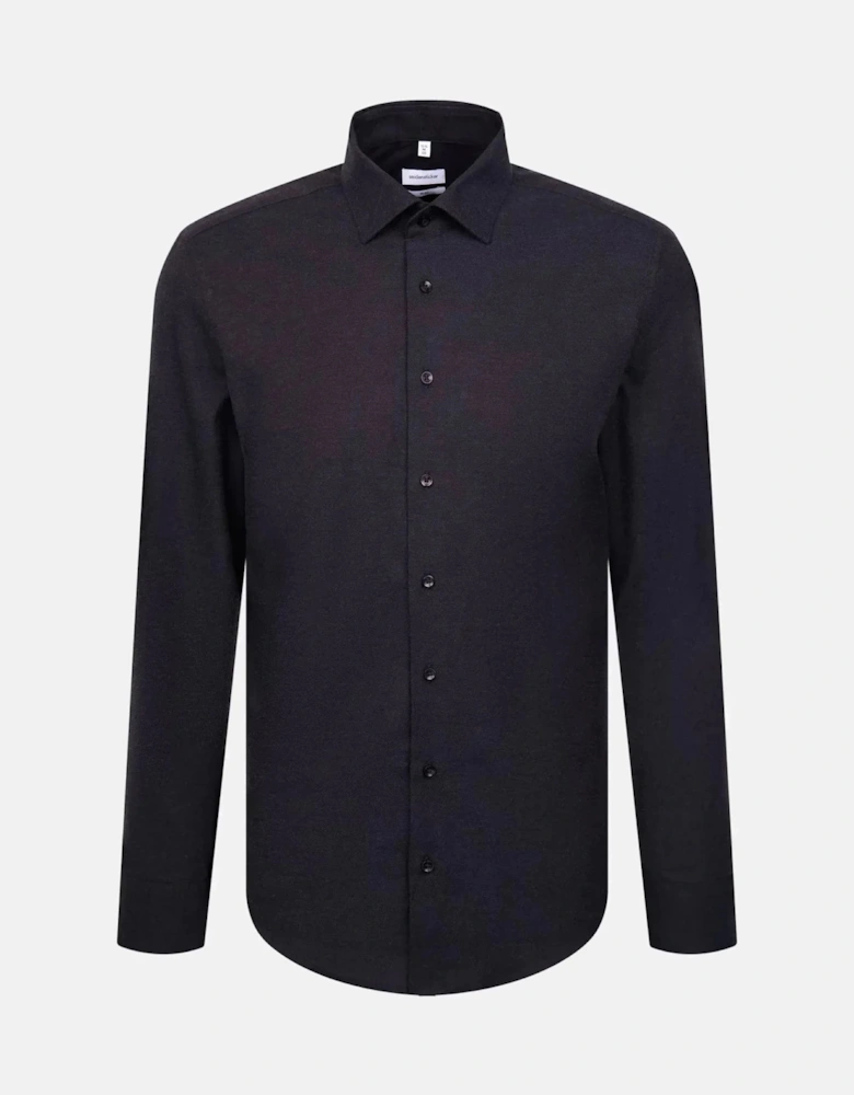 Slim Fit New Kent Flannel Shirt Dark Blue