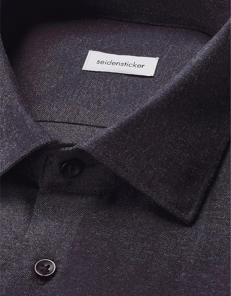 Slim Fit New Kent Flannel Shirt Dark Blue