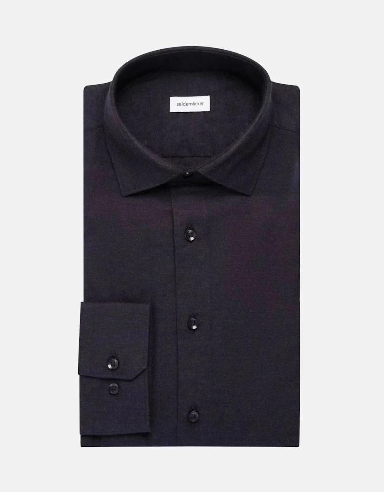 Slim Fit New Kent Flannel Shirt Dark Blue