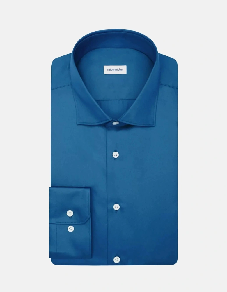 Shaped Fit Easy Iron New Kent Business Shirt Dark Teal