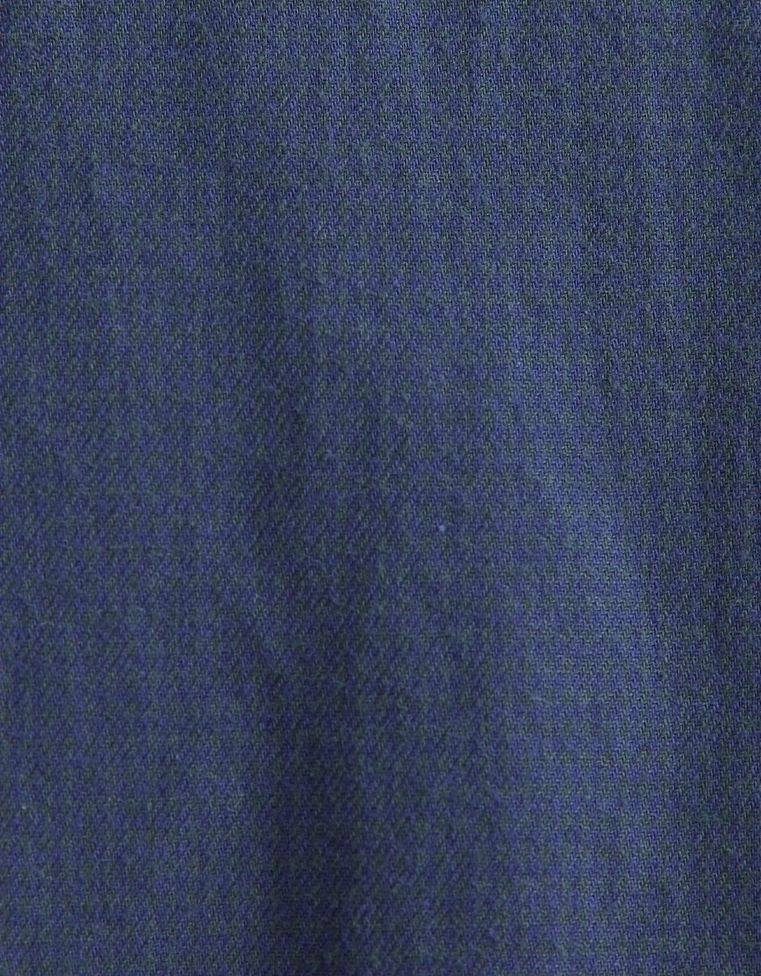 Regular Fit Spread Kent Pepita Flannel Shirt Dark Blue
