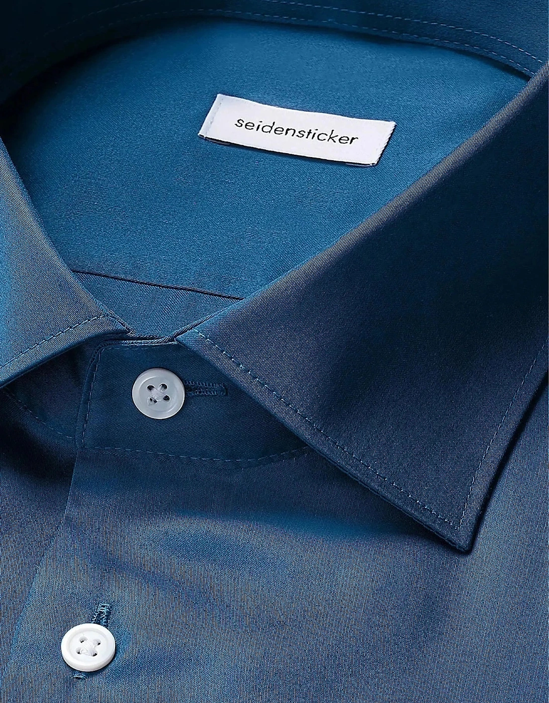 Shaped Fit Easy Iron New Kent Business Shirt Dark Teal