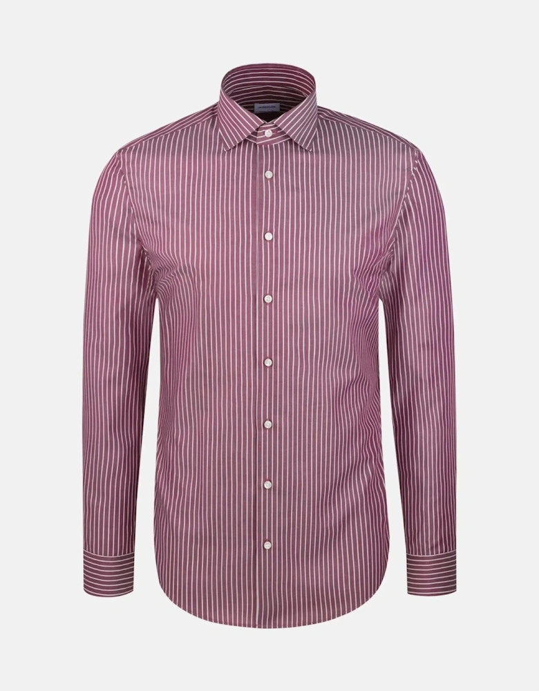 Slim Fit No Iron New Kent Striped Business Shirt Lilac
