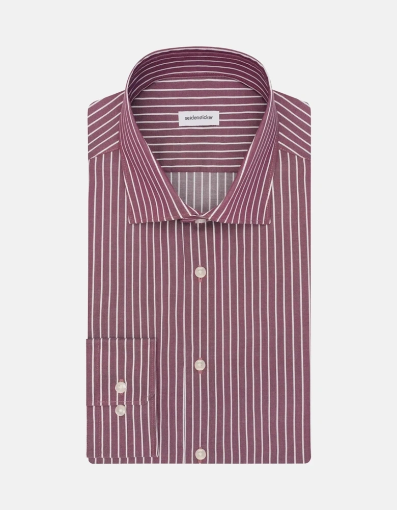 Slim Fit No Iron New Kent Striped Business Shirt Lilac