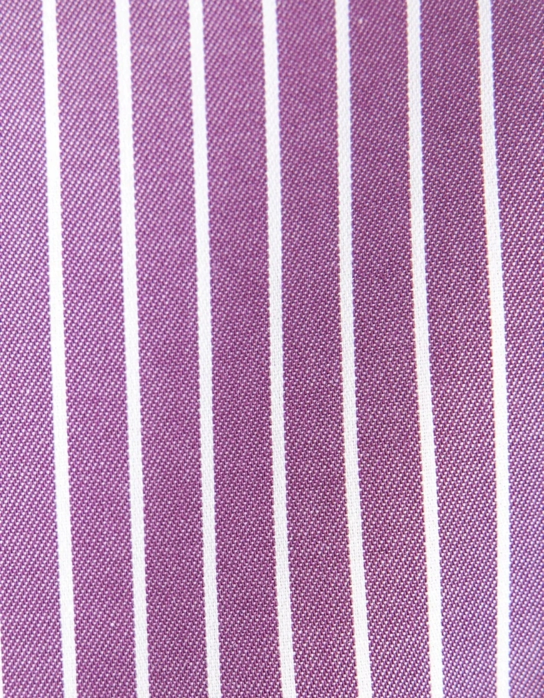 Slim Fit No Iron New Kent Striped Business Shirt Lilac