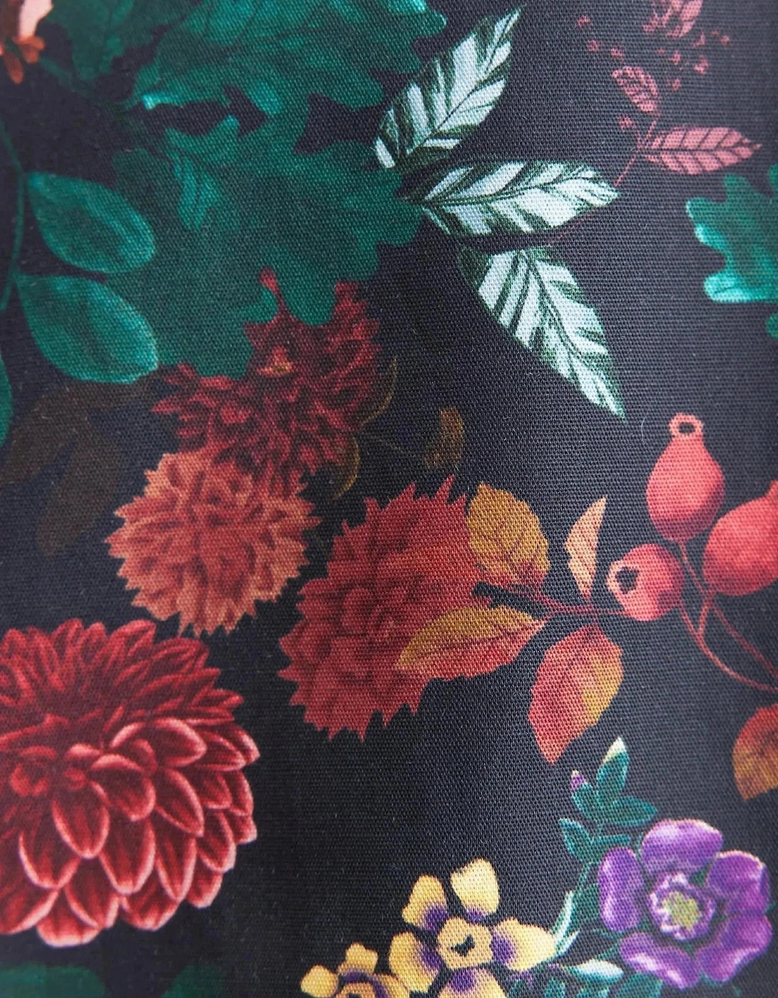 Slim Fit New Kent Floral Shirt Grey