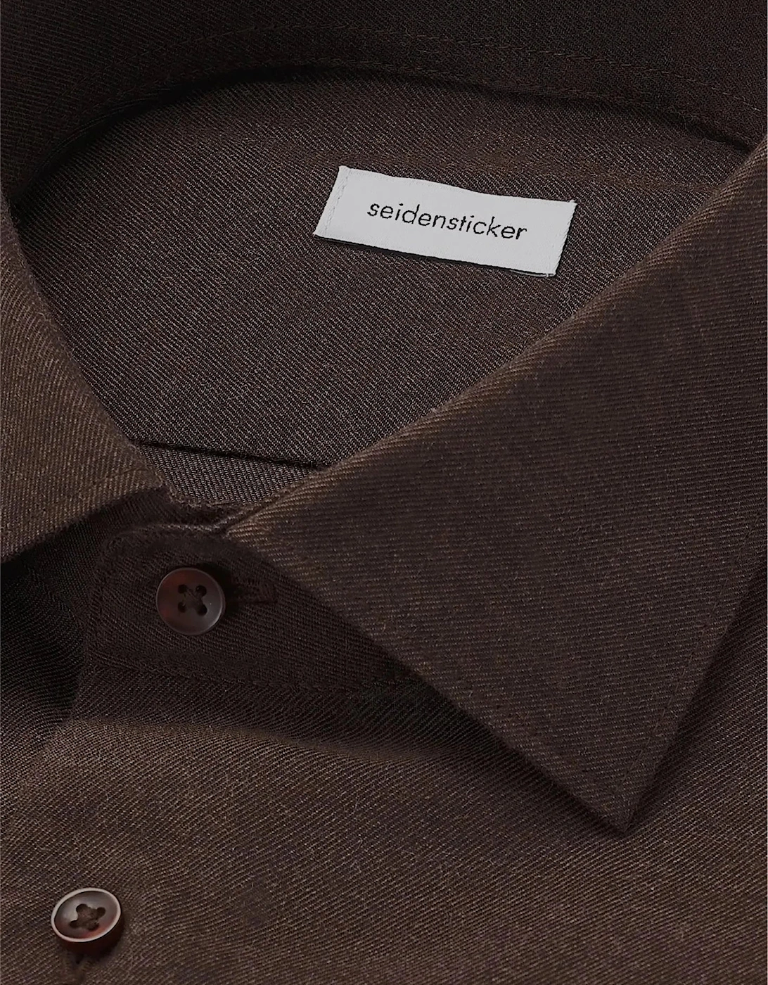 Slim Fit New Kent Flannel Shirt Brown