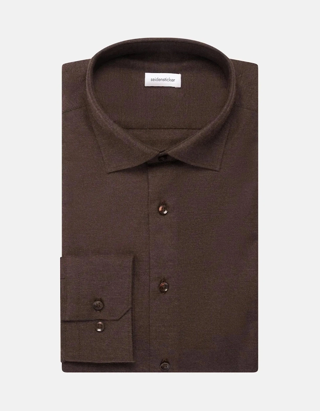 Slim Fit New Kent Flannel Shirt Brown