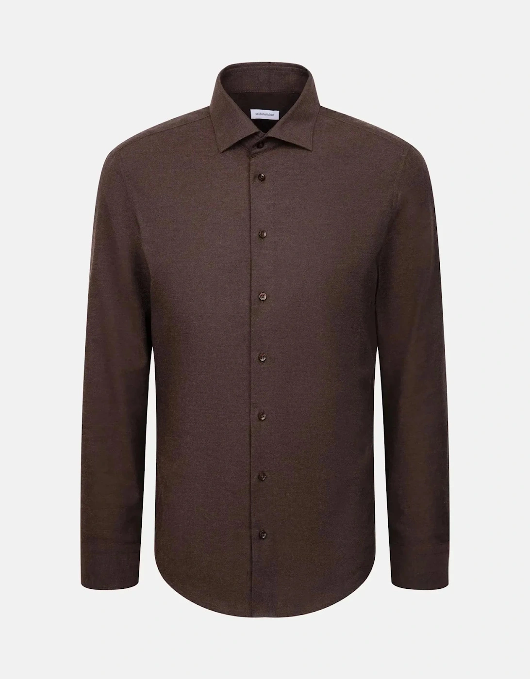 Slim Fit New Kent Flannel Shirt Brown