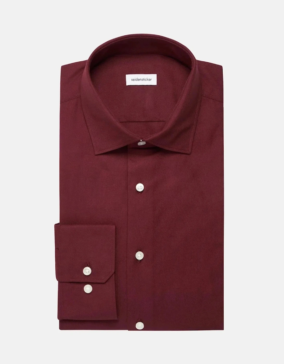 Slim Fit New Kent Flannel Shirt Burgundy