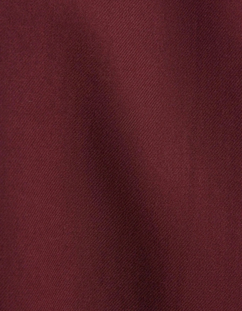 Slim Fit New Kent Flannel Shirt Burgundy