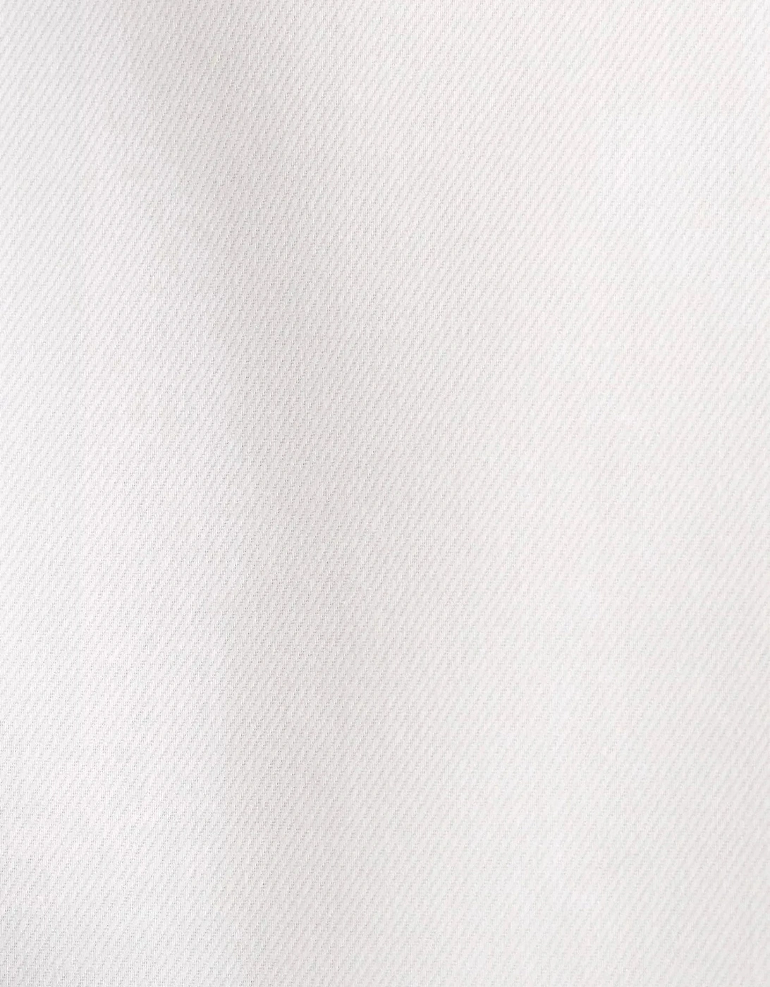 Regular Fit No Iron Business Kent Contrast Patch Business Shirt White