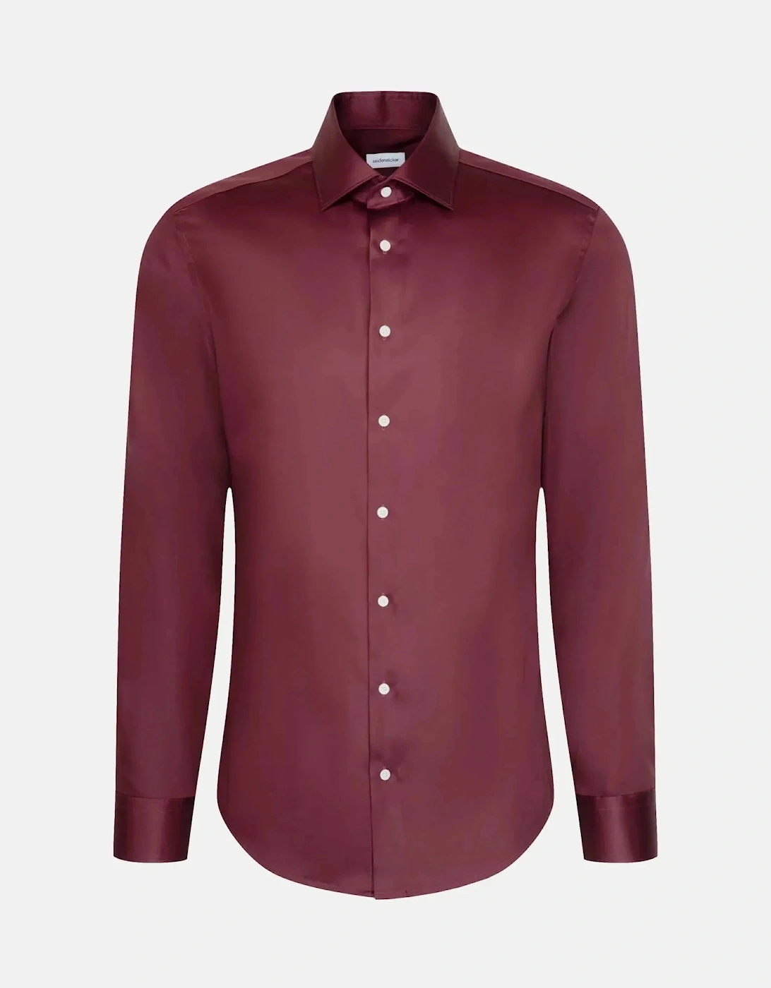 Shaped Fit Easy Iron New Kent Business Shirt Burgundy