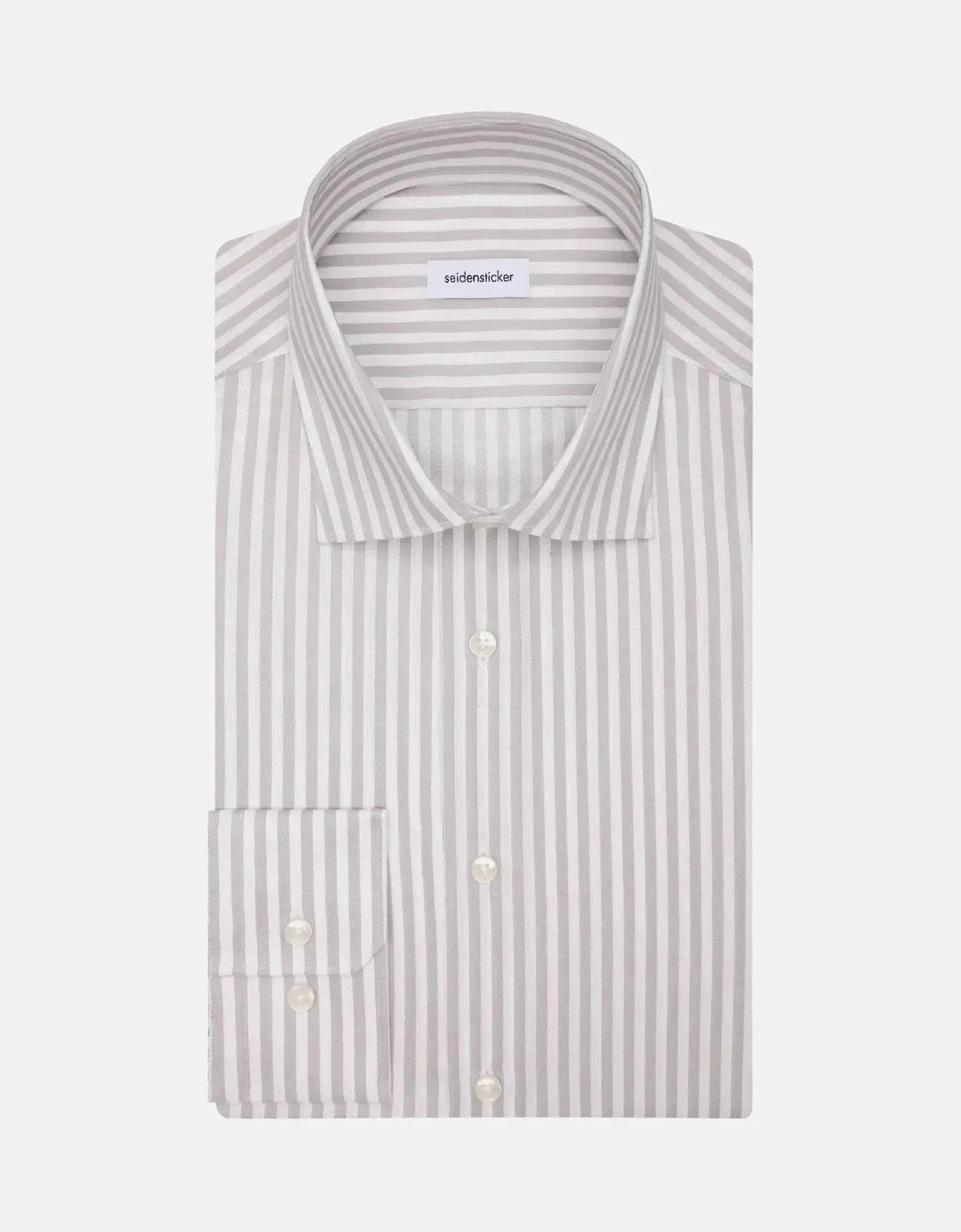 Regular Fit No Iron New Kent Striped Business Shirt Grey, 3 of 2