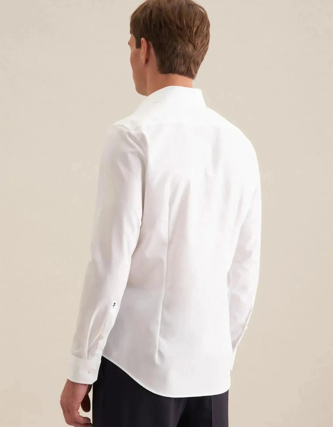 Slim Fit No Iron Kent Collar Business Shirt White